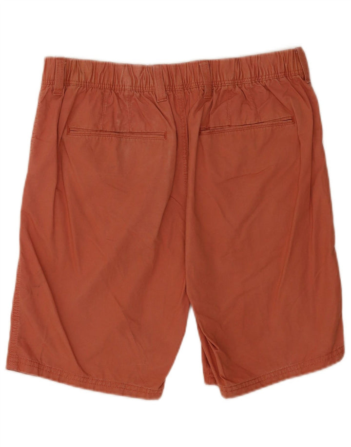 Shorts chino masculino Marks & Spencer W34 grande algodão laranja