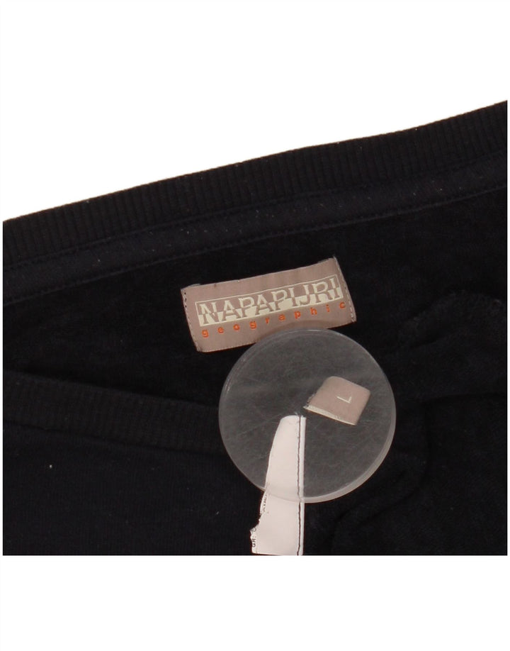 Suéter gráfico feminino NAPAPIJRI Reino Unido 14 grande azul marinho