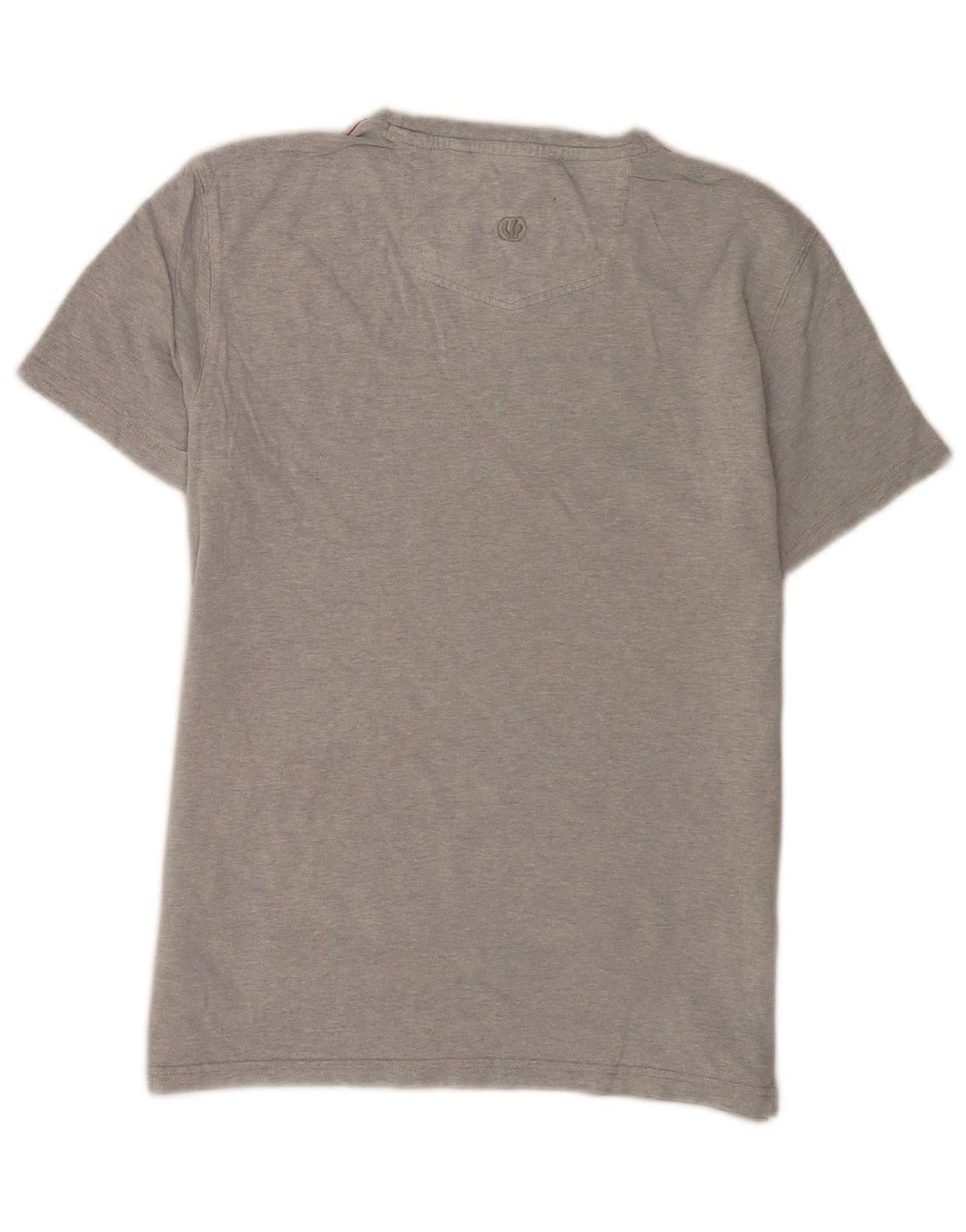 Camiseta gráfica masculina Fat Face Top pequeno algodão manchado cinza
