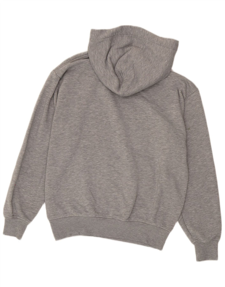 Zara Mens Hoodie Jumper Médio Cinza Salpicado