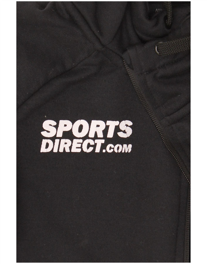 Suéter Nike masculino Dri Fit Graphic Zip com capuz pequeno poliéster preto