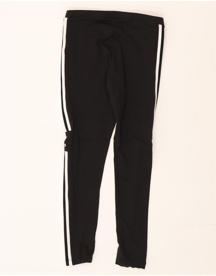 Leggings Adidas Femininas Gráficas UK 12 Médio Algodão Preto