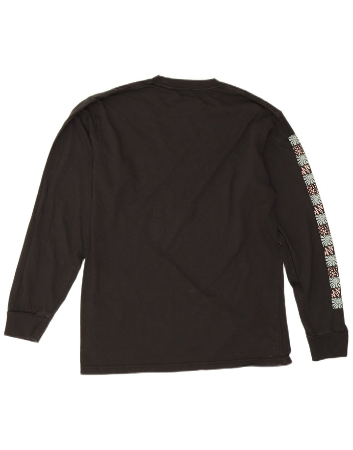 Vans Masculino Classic Fit Graphic Top Manga Longa Médio Algodão Preto