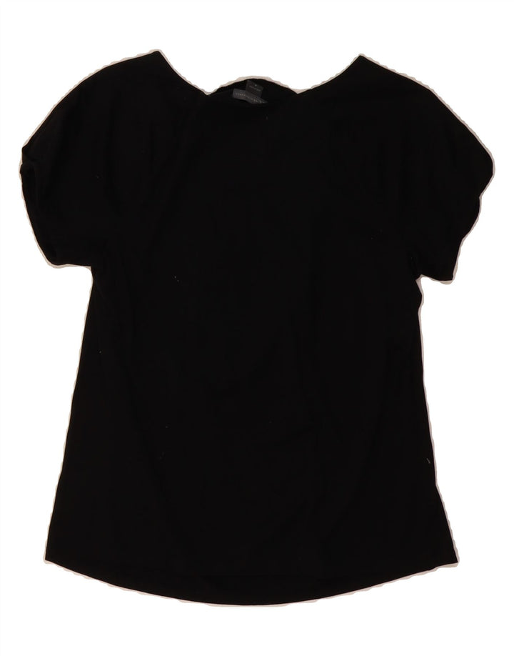 ARMANI EXCHANGE Womens Blouse Top UK 12 Medium Black Vintage Armani Exchange and Second-Hand Armani Exchange from Messina Hembry 