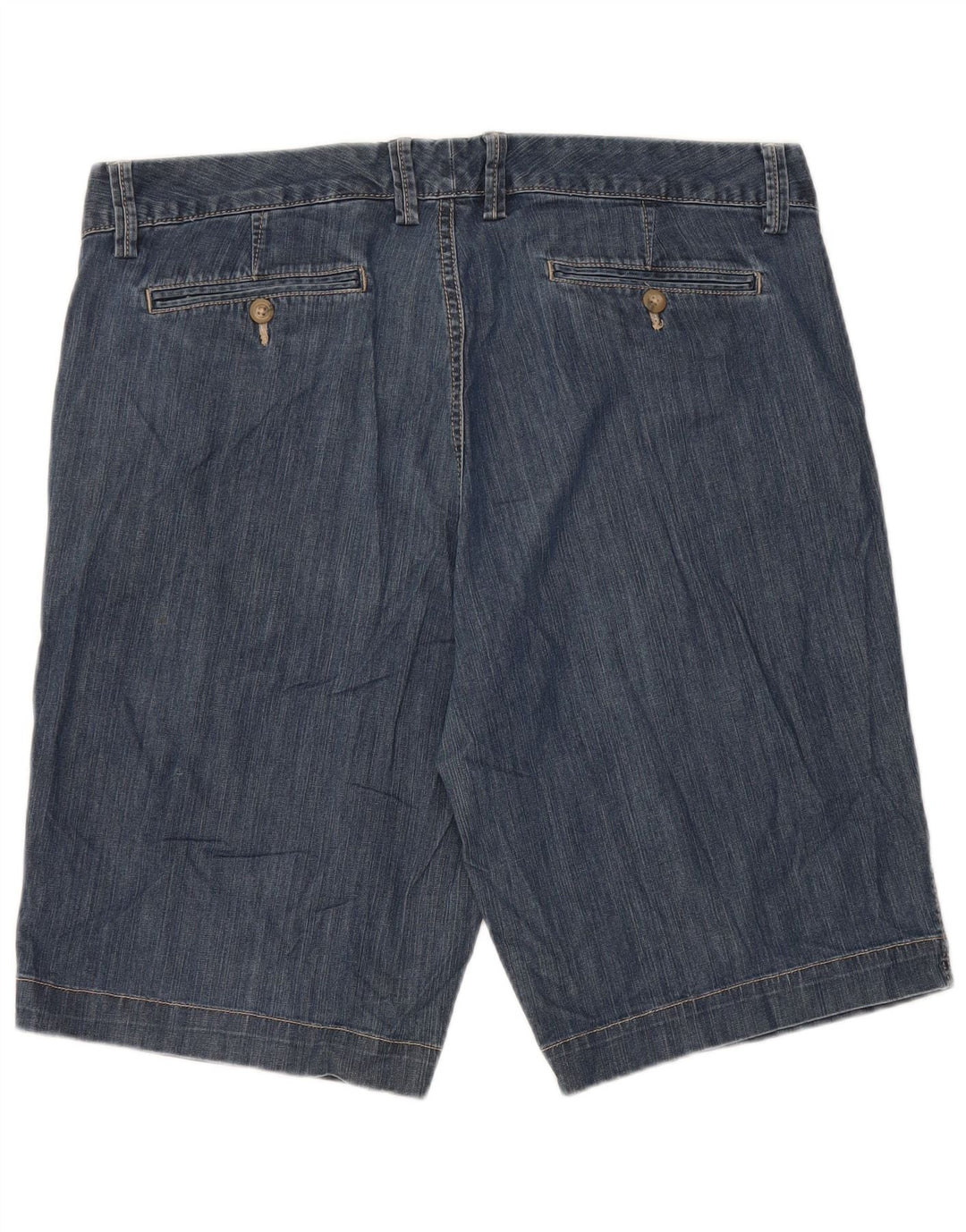 EDDIE BAUER Shorts jeans feminino EUA 14 XL W36 algodão azul