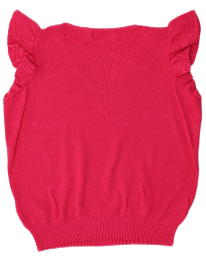 Marks & Spencer Regata Feminina Colete Oversized UK 10 Pequeno Rosa