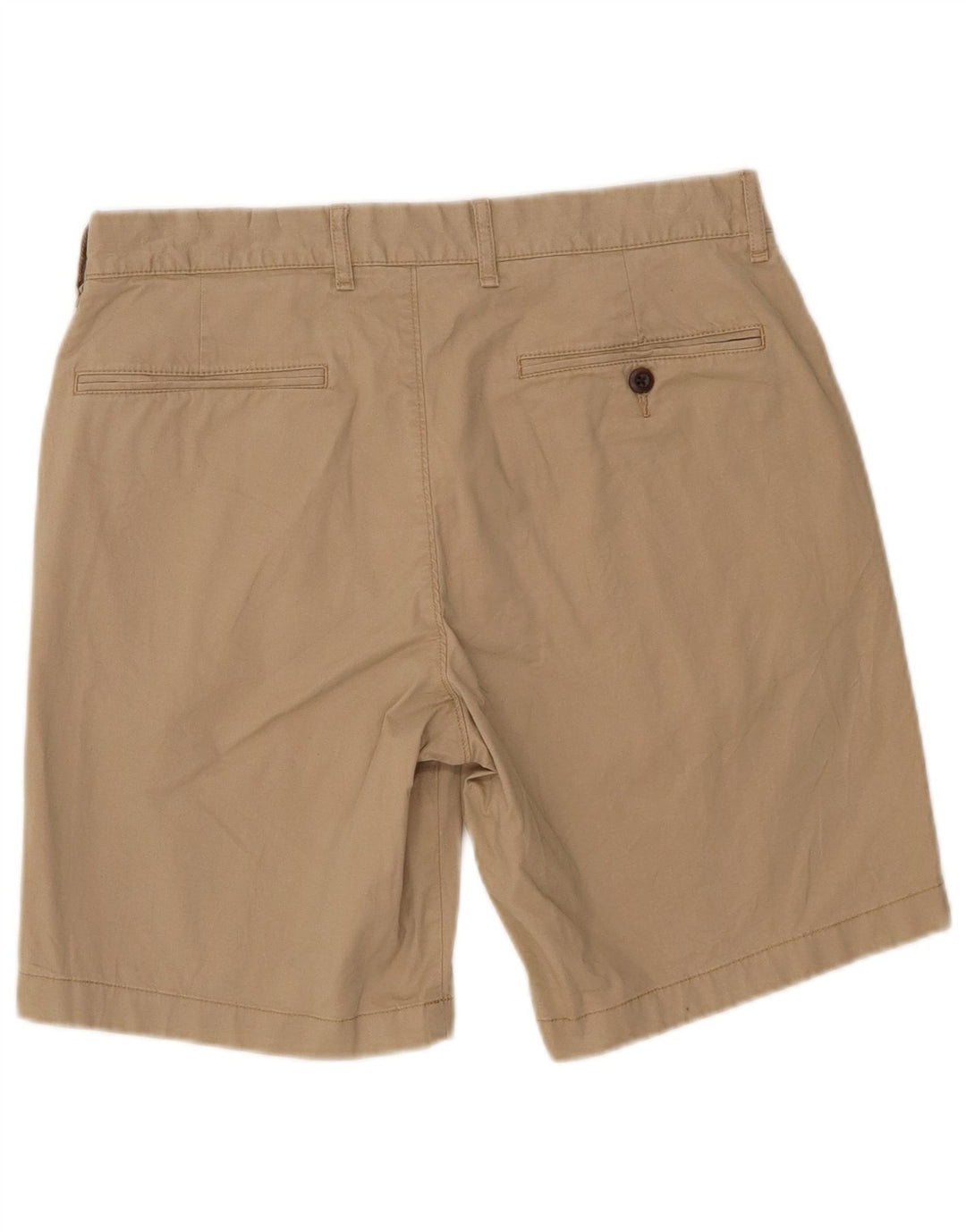J. Crew Mens Chino Shorts W31 Algodão Bege Médio