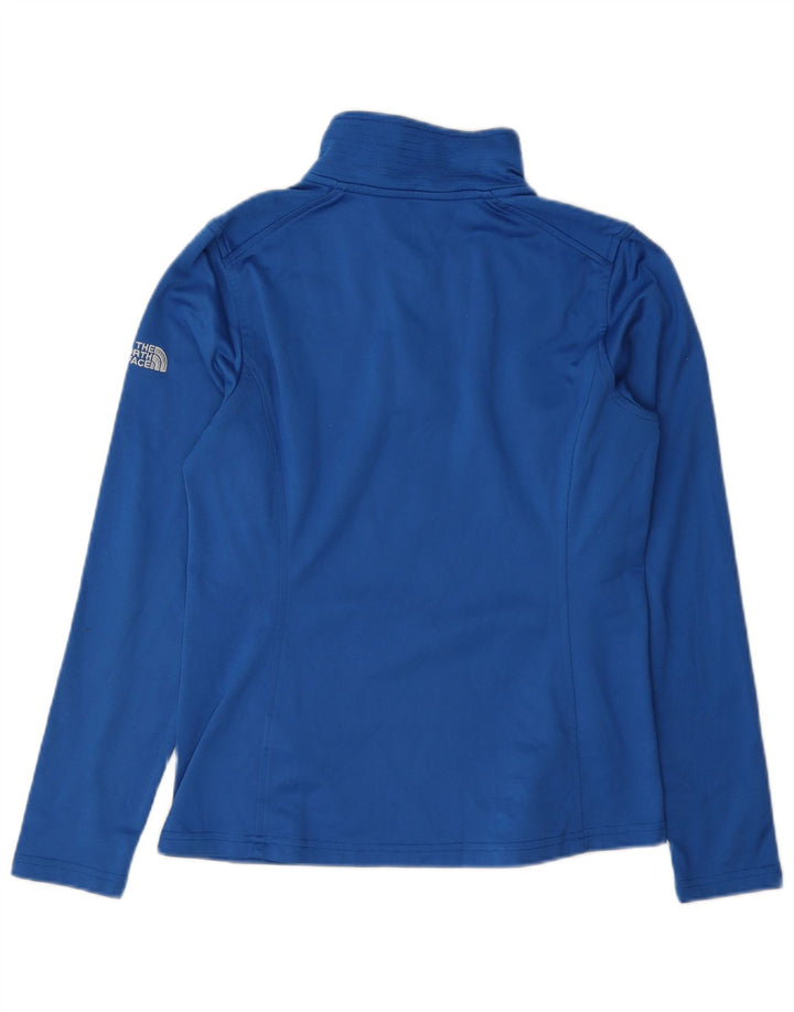 Pulôver feminino The North Face com gola e zíper, conjunto de treino UK 10 pequeno azul