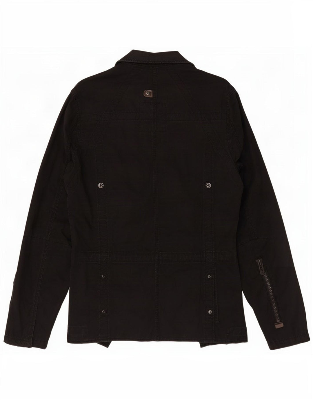 Jaqueta utilitária masculina G-Star UK 40 grande algodão preto