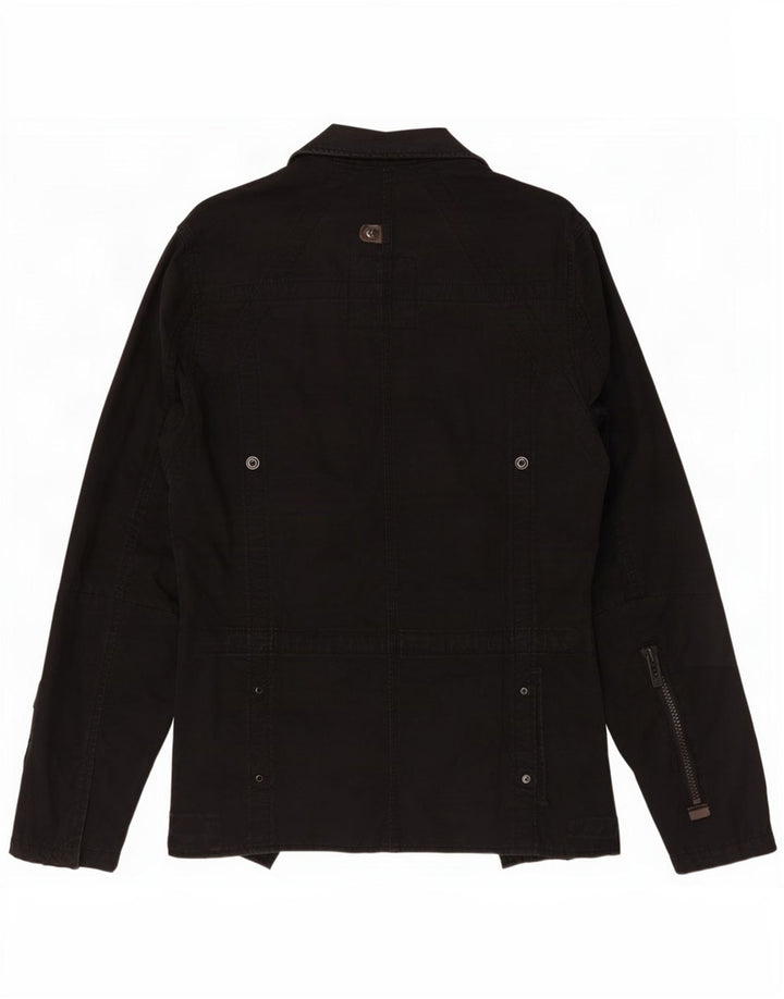 Jaqueta utilitária masculina G-Star UK 40 grande algodão preto