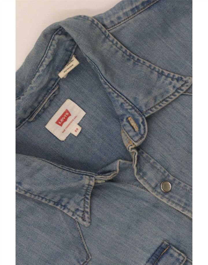 Camisa jeans masculina Levi's XS azul