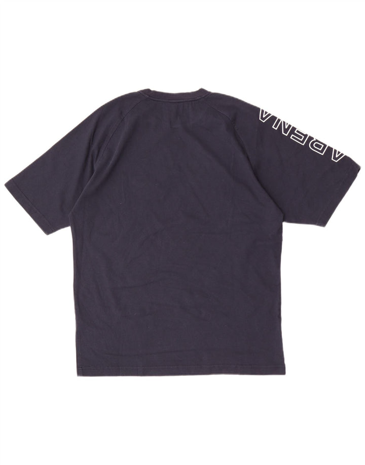 Arena Camiseta masculina gráfica Top médio algodão azul marinho