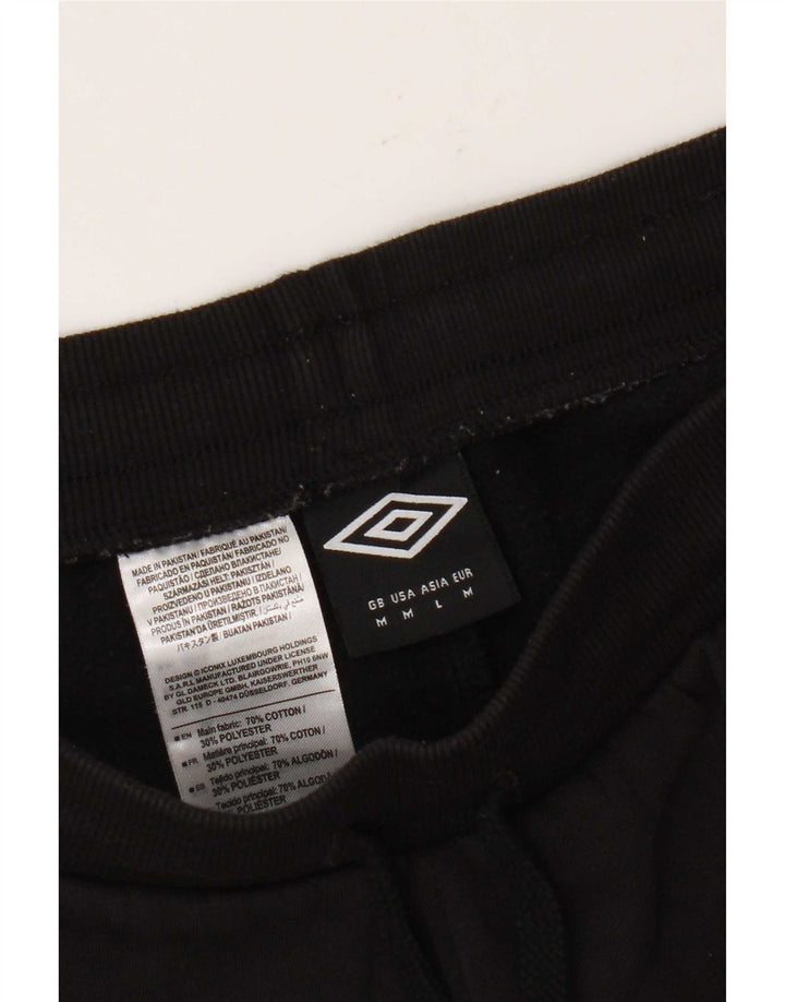 Umbro Womens Sport Shorts UK 14 Médio Algodão Preto