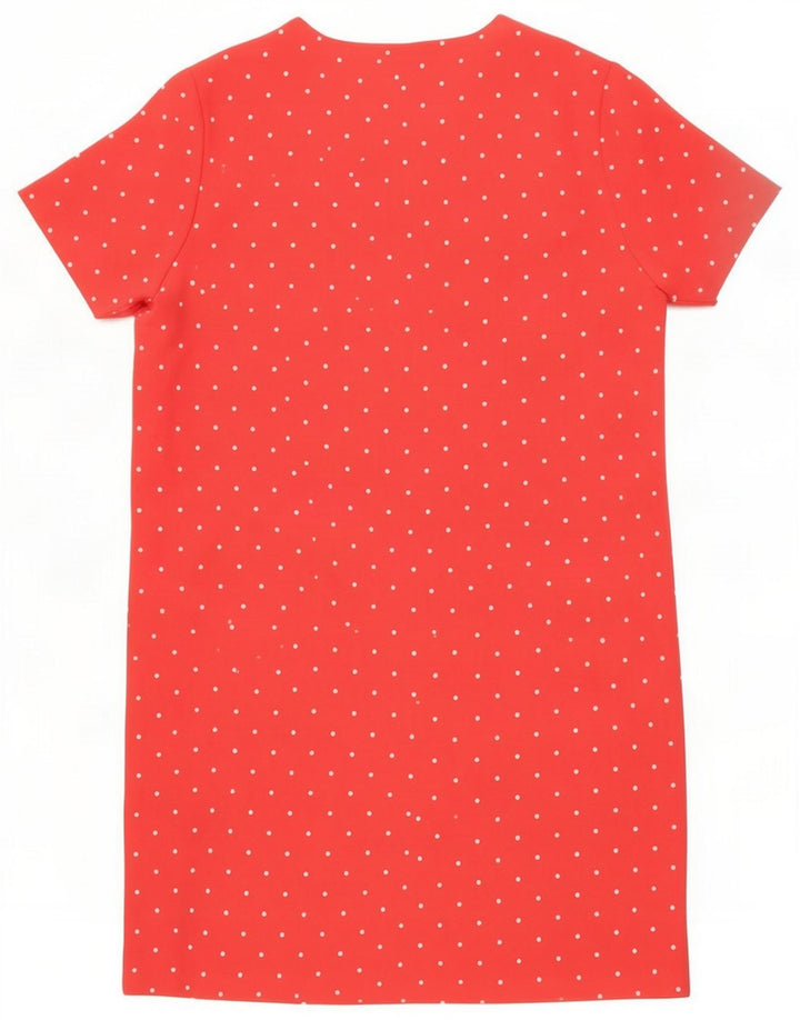 Marks & Spencer Womens Shift Dress UK 16 Grande poliéster manchado rosa