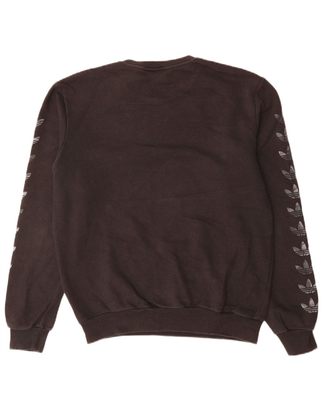 ADIDAS Mens Graphic Sweatshirt Jumper XS Preto Algodão