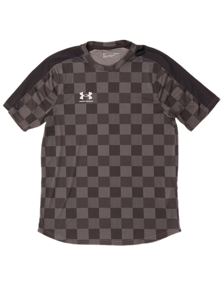 Camiseta masculina Under Armour grande poliéster guingão cinza