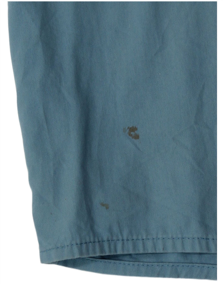 Camisa Wrangler masculina de manga curta XL azul algodão
