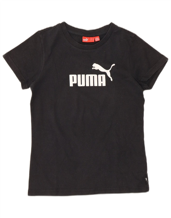 Puma Camiseta Feminina Graphic Top UK 8 Pequena Preto