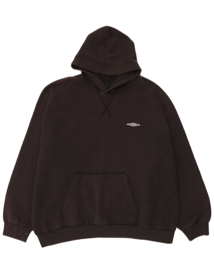 Suéter com capuz oversized Umbro feminino UK 20 2XL poliéster preto