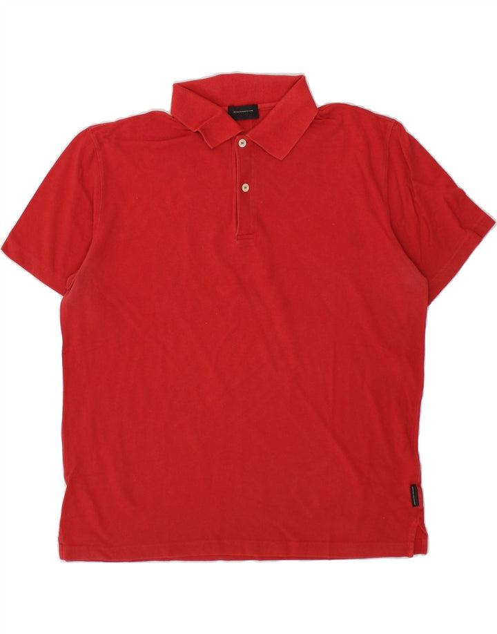 SERGIO TACCHINI Mens Polo Shirt IT 54 XL Red Cotton Vintage Sergio Tacchini and Second-Hand Sergio Tacchini from Messina Hembry 