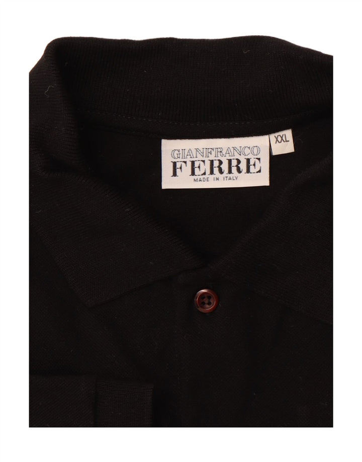 Camisa polo masculina GIANFRANCO FERRE 2XL preta