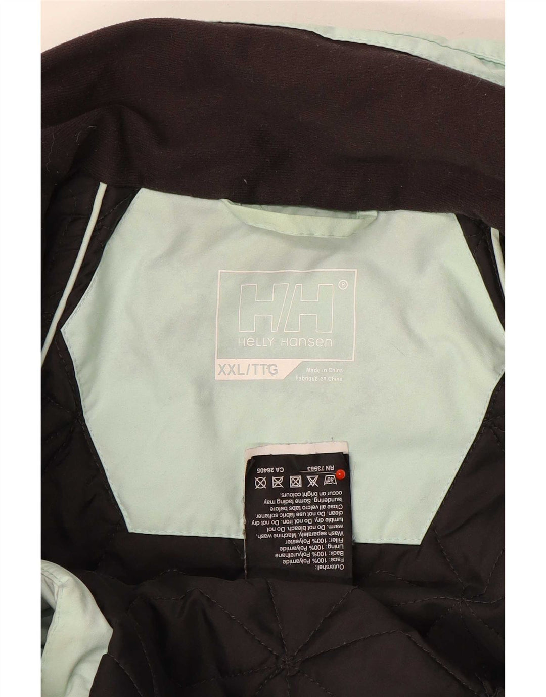 Jaqueta de esqui feminina Helly Hansen UK 20 2XL turquesa Colourblock poliamida