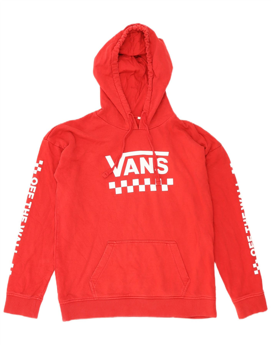 VANS Mens Graphic Hoodie Jumper Médio Algodão Vermelho