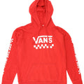VANS Mens Graphic Hoodie Jumper Médio Algodão Vermelho