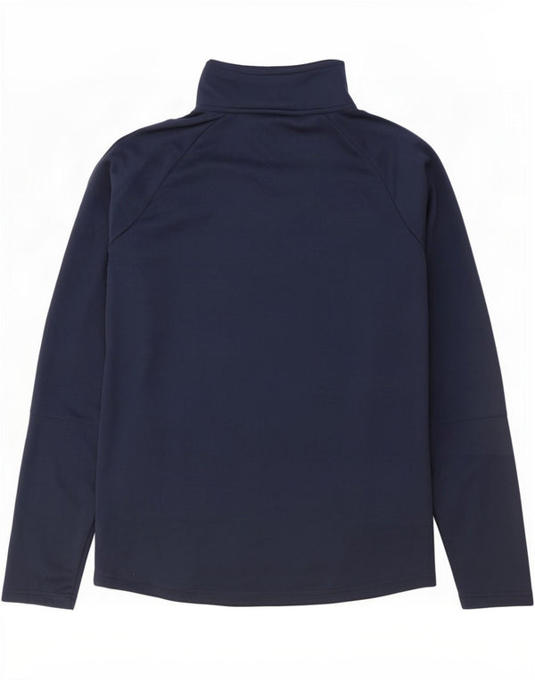 New Balance Mens Graphic Pullover Treino Top Grande Azul Marinho