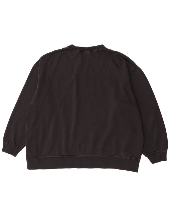 Nike feminino oversized moletom jumper UK 18 XL preto algodão