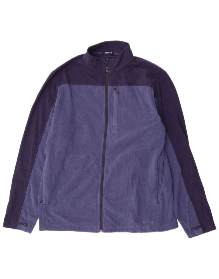Rohan Mens Treino Top Jaqueta Grande Poliéster Colourblock Azul Marinho