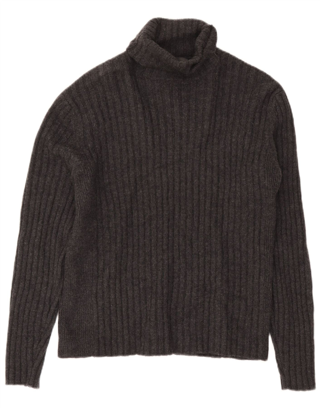 Suéter masculino Banana Republic com gola redonda, lã cinza grande