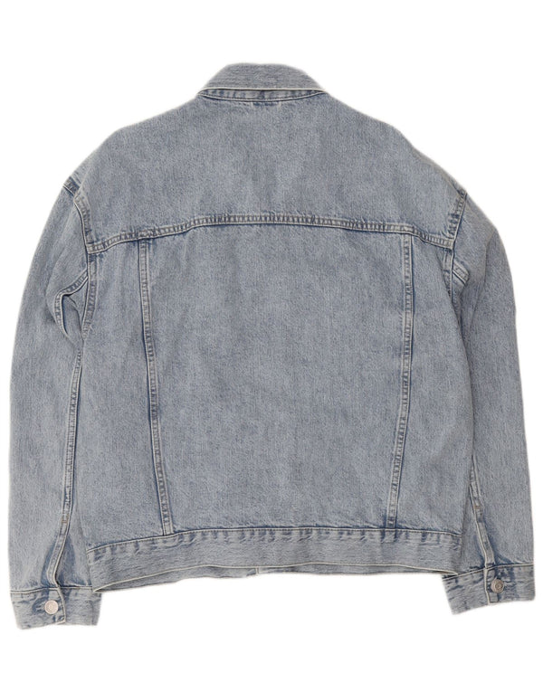 C&A Jaqueta jeans masculina oversized UK 40 grande algodão azul