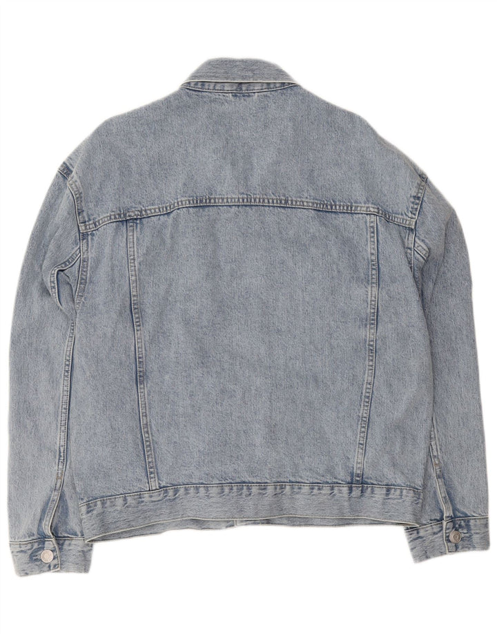 C&A Jaqueta jeans masculina oversized UK 40 grande algodão azul