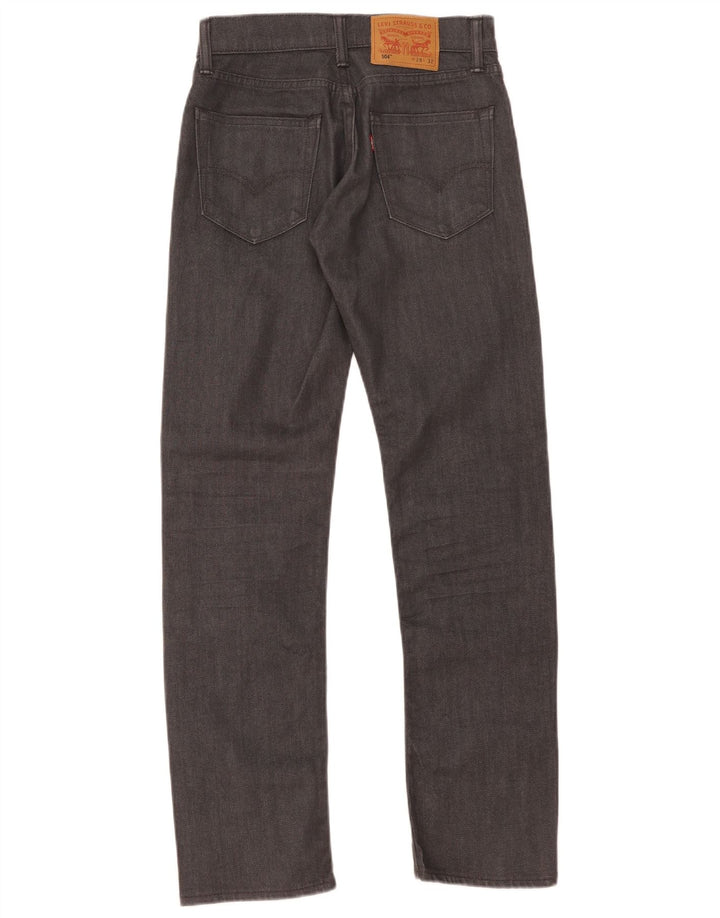 Levi's Masculino 504 Straight Jeans W28 L32 Cinza Algodão