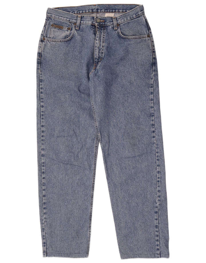 Calvin Klein Calça jeans masculina cônica W30 L30 algodão azul