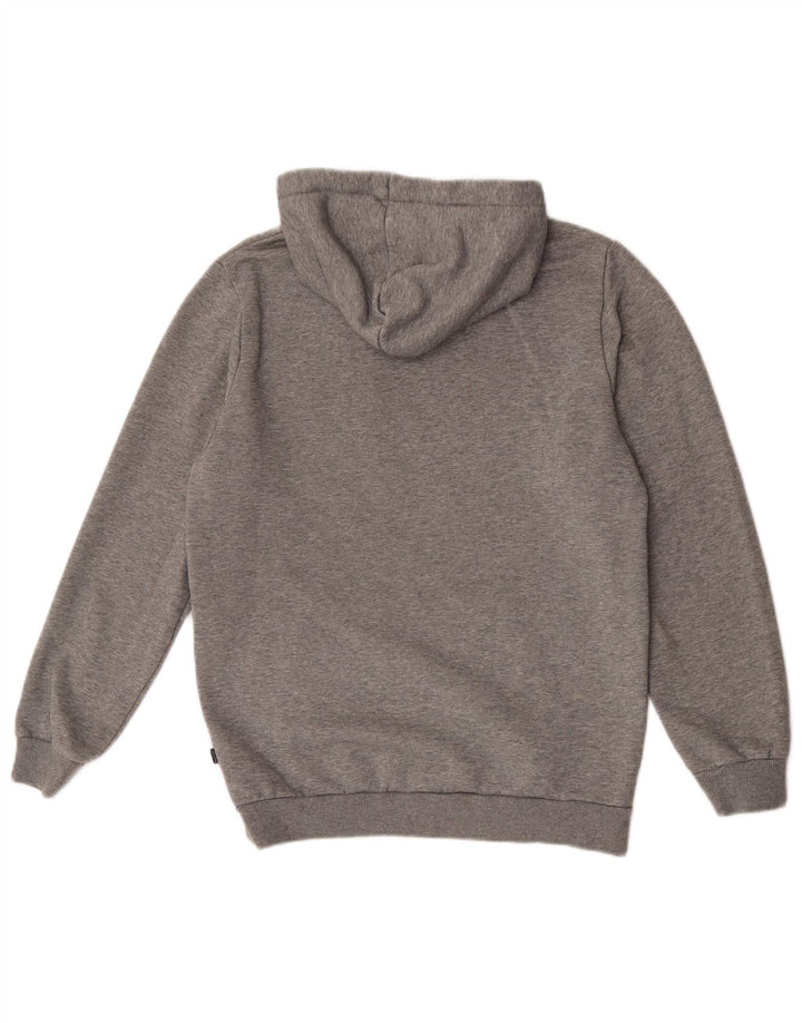 Puma masculino gráfico moletom com capuz pequeno algodão cinza