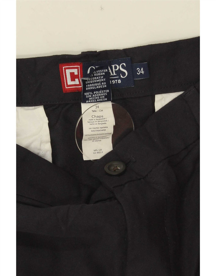 Shorts Chino Masculino Chaps W34 Grande Poliéster Preto