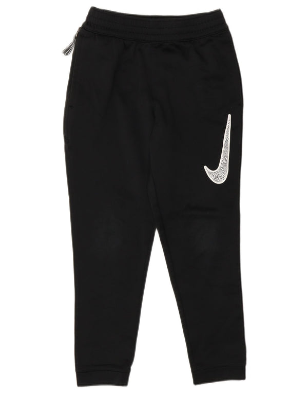 Nike Boys Dri Fit Graphic Tracksuit Trousers Joggers 8-9 Years Small Black