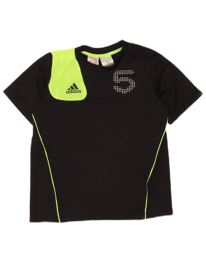 Camiseta Adidas Meninos Graphic 9-10 Anos Preto Colorblock Poliéster