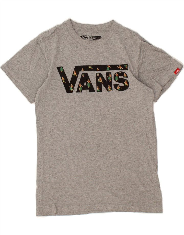 VANS Mens Classic Graphic T-Shirt Top XS Grey Cotton Vintage Vans and Second-Hand Vans from Messina Hembry 