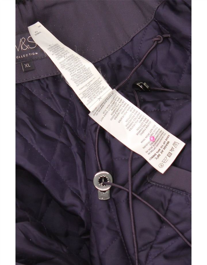 Casaco acolchoado feminino Marks & Spencer UK 18 XL roxo poliamida
