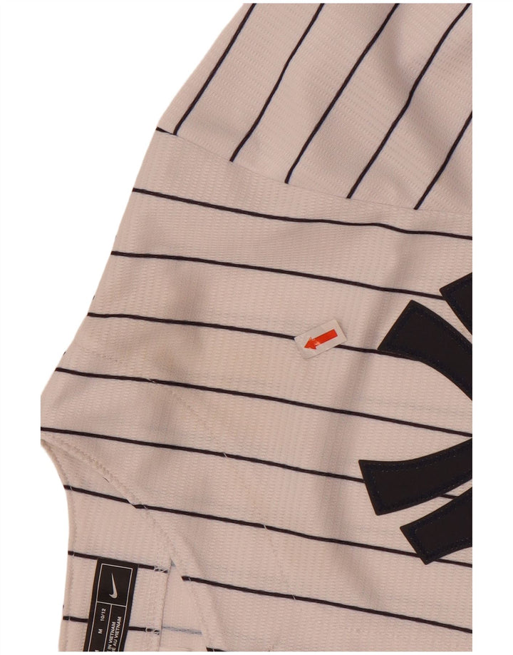 Nike Boys NBA Graphic Jersey Top 10-11 anos Médio Branco Listrado Poliéster