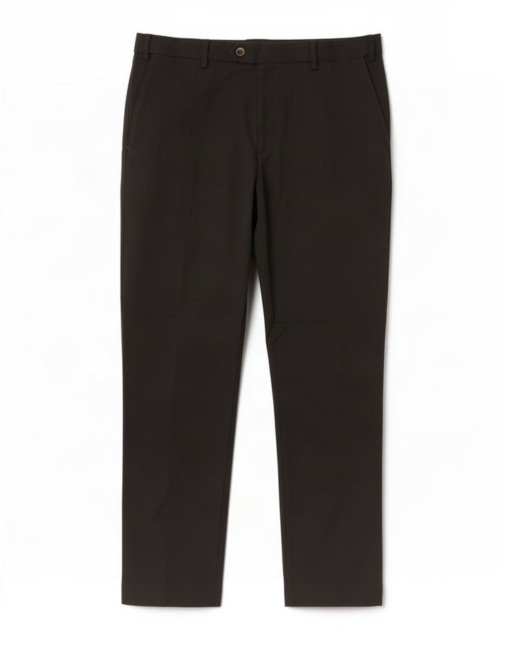 Calça masculina reta regular Marks & Spencer W36 L31 poliéster preto