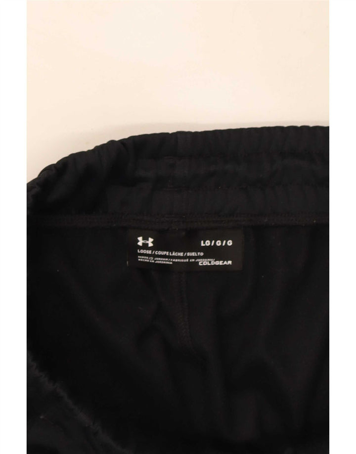 Under Armour Mens Cold Gear Calças de treino Joggers grandes pretos