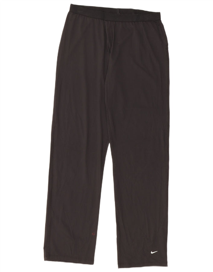 Calça de treino feminina NIKE EUA 8/10 médio preto nylon