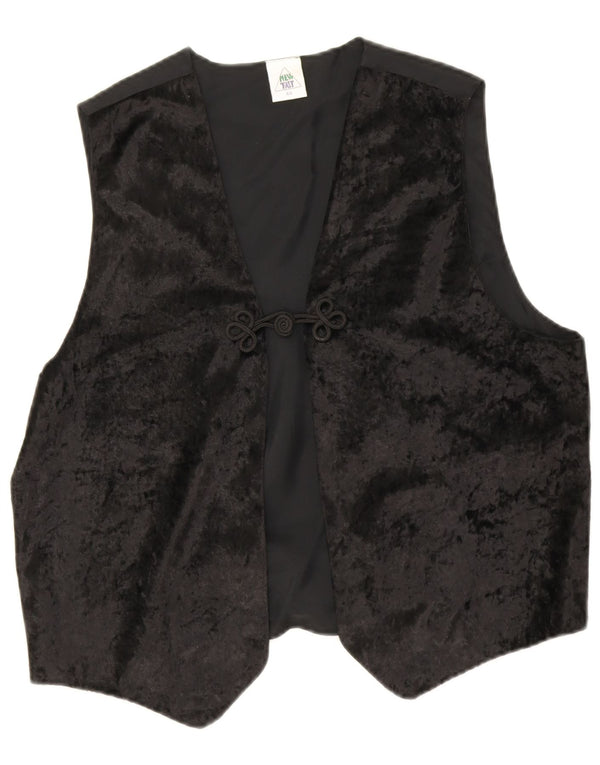 Novo colete rápido feminino ue 44 xl poliéster preto