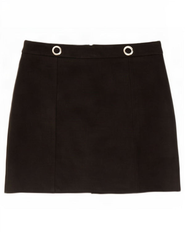 Minissaia feminina M&Co UK 12 médio W32 poliéster preto