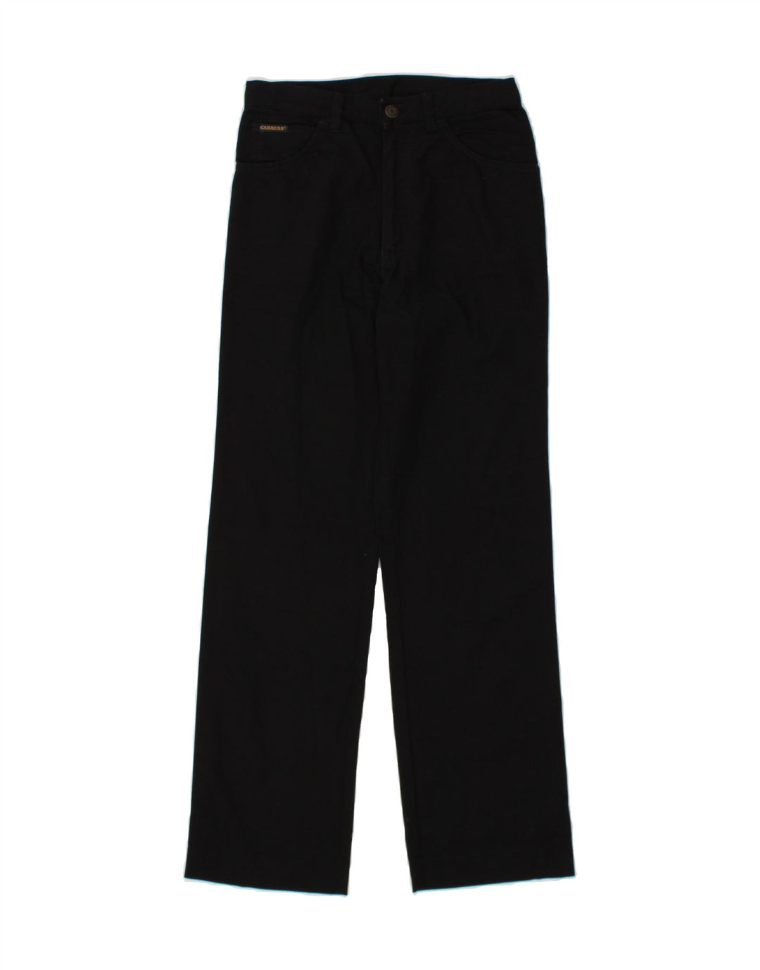 CARRERA Womens Straight Casual Trousers W28 L30  Black Cotton Vintage Carrera and Second-Hand Carrera from Messina Hembry 