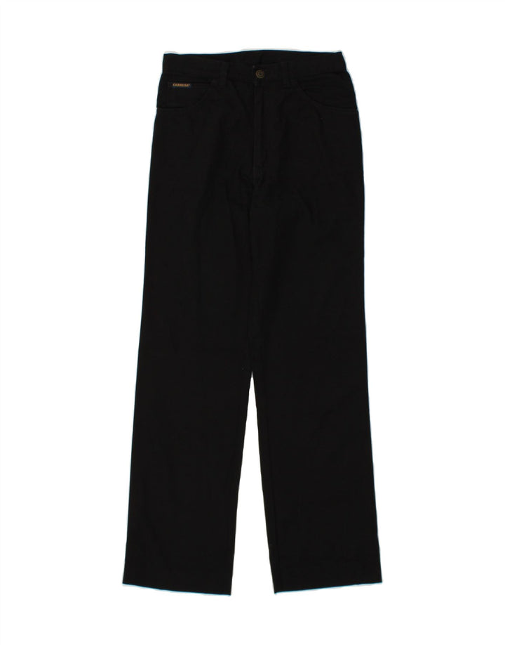 CARRERA Womens Straight Casual Trousers W28 L30  Black Cotton Vintage Carrera and Second-Hand Carrera from Messina Hembry 
